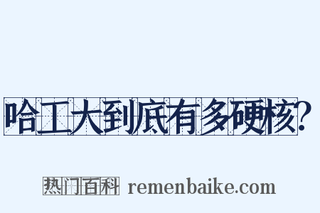 哈工大到底有多硬核？是什么意思的图片
